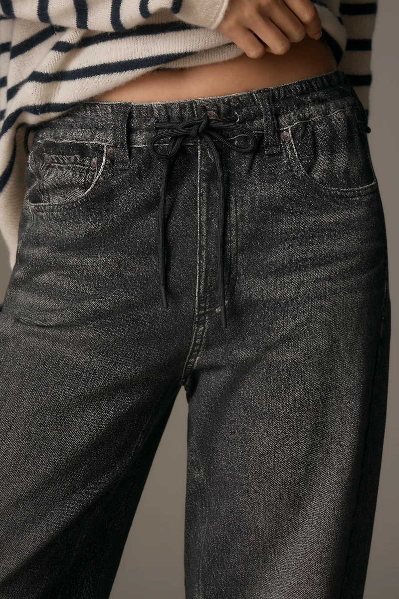 rag & bone Miramar High-Rise Wide-Leg Drawstring Jeans