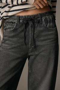 rag & bone Miramar High-Rise Wide-Leg Drawstring Jeans