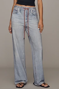 rag & bone Miramar High-Rise Wide-Leg Terry Jeans