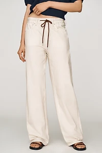 rag & bone Miramar Terry High-Rise Wide-Leg Jeans