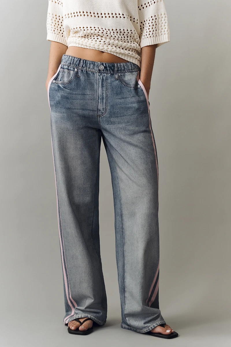 rag & bone Miramar Terry High Rise Wide Leg Jeans