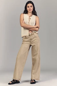 Seventy + Mochi Gracie Low-Rise Twist Taper Jeans