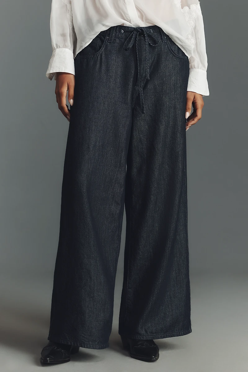 Seventy + Mochi Blake Mid-Rise Wide-Leg Jeans