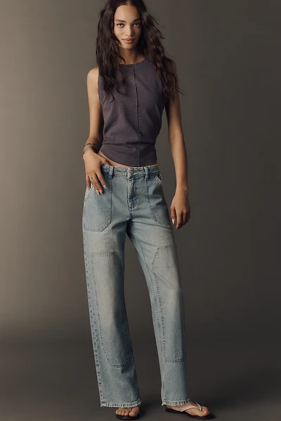 Seventy + Mochi Stevie Mid-Rise Relaxed Straight-Leg Jeans