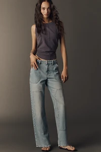 Seventy + Mochi Stevie Mid-Rise Relaxed Straight-Leg Jeans