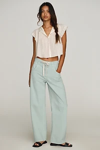 Seventy + Mochi Mila High-Rise Barrel-Leg Jeans