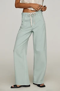 Seventy + Mochi Mila High-Rise Barrel-Leg Jeans