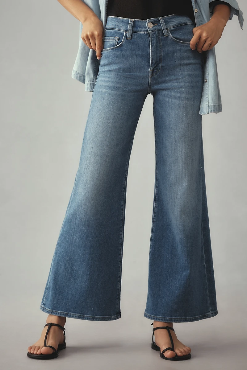 FRAME Le Slim High-Rise Palazzo Jeans