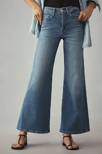 FRAME Le Slim High-Rise Palazzo Jeans
