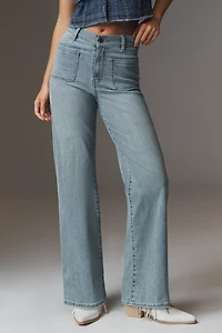 FRAME Le Slim Palazzo High-Rise Jeans