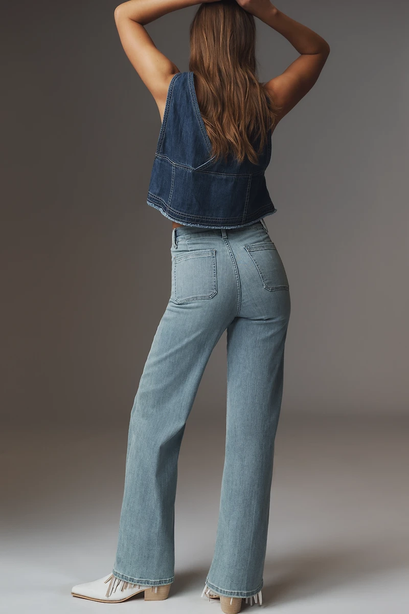 FRAME Le Slim Palazzo High-Rise Jeans