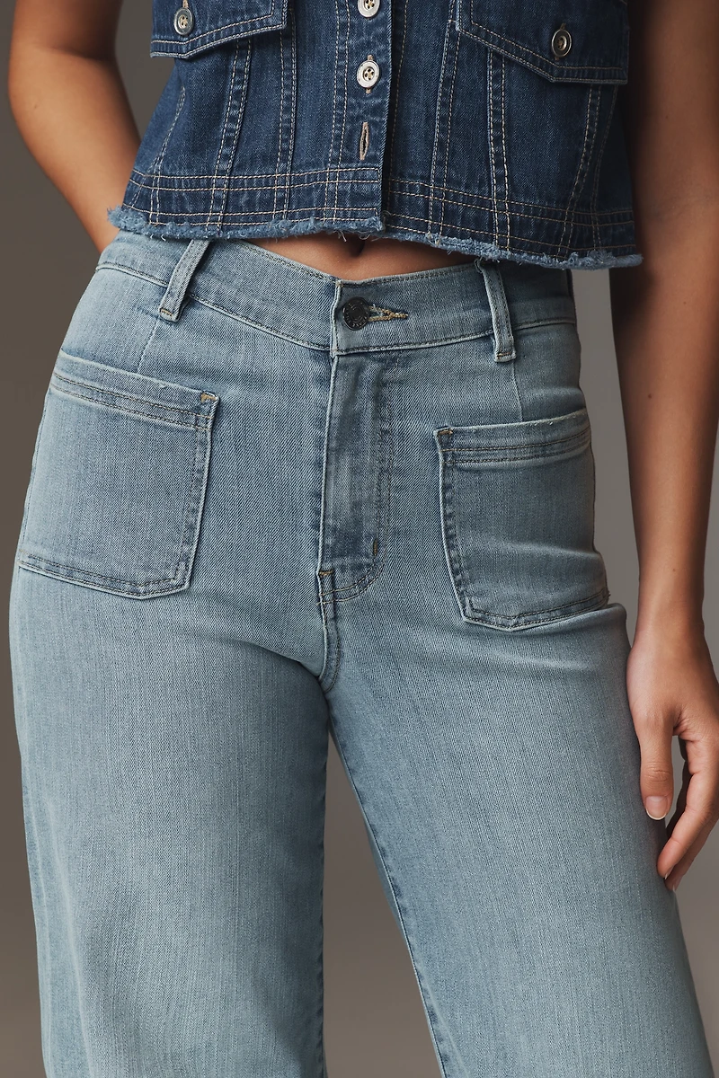 FRAME Le Slim Palazzo High-Rise Jeans