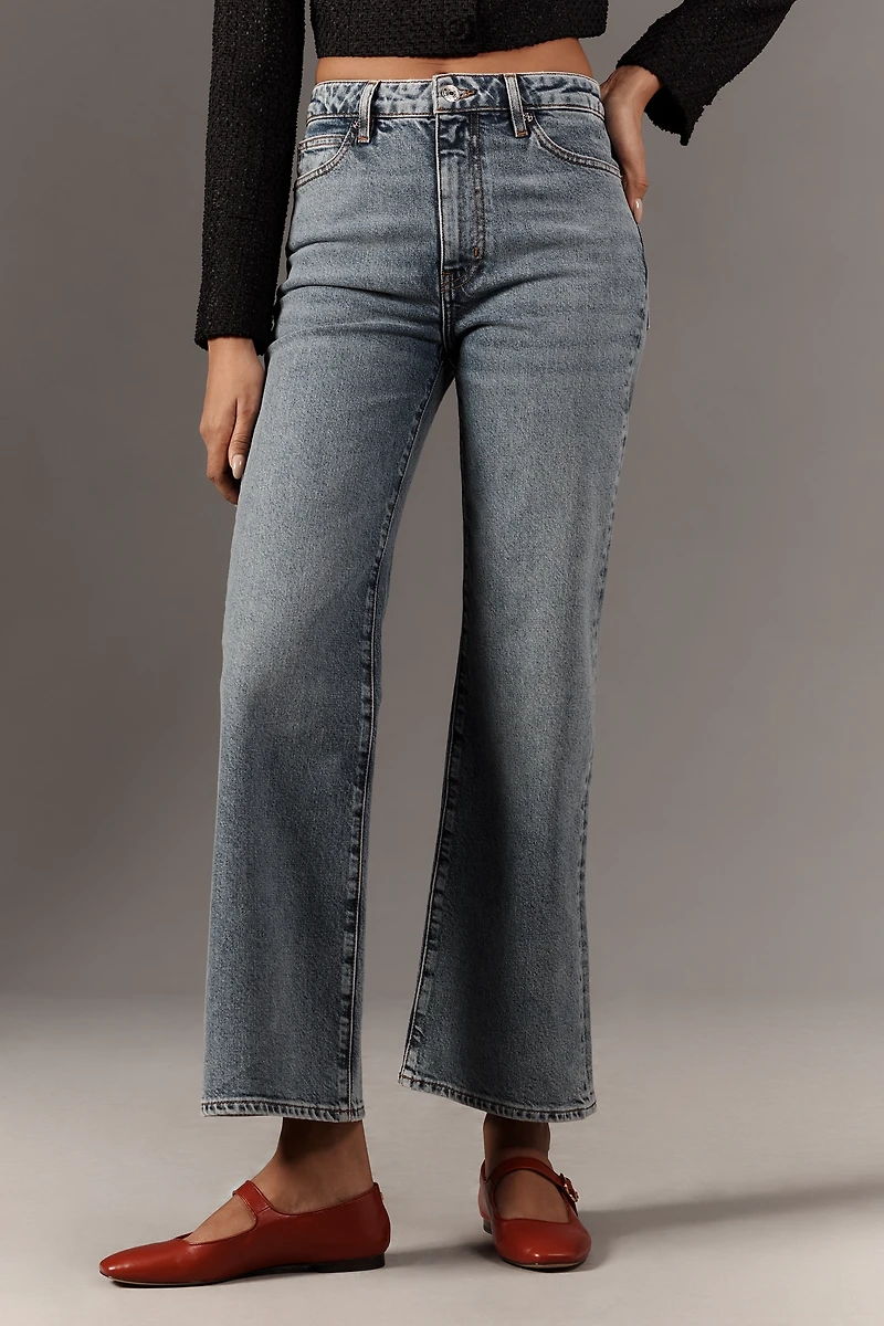 FRAME Petite Le Pixie Arrow High-Rise Flare Jeans