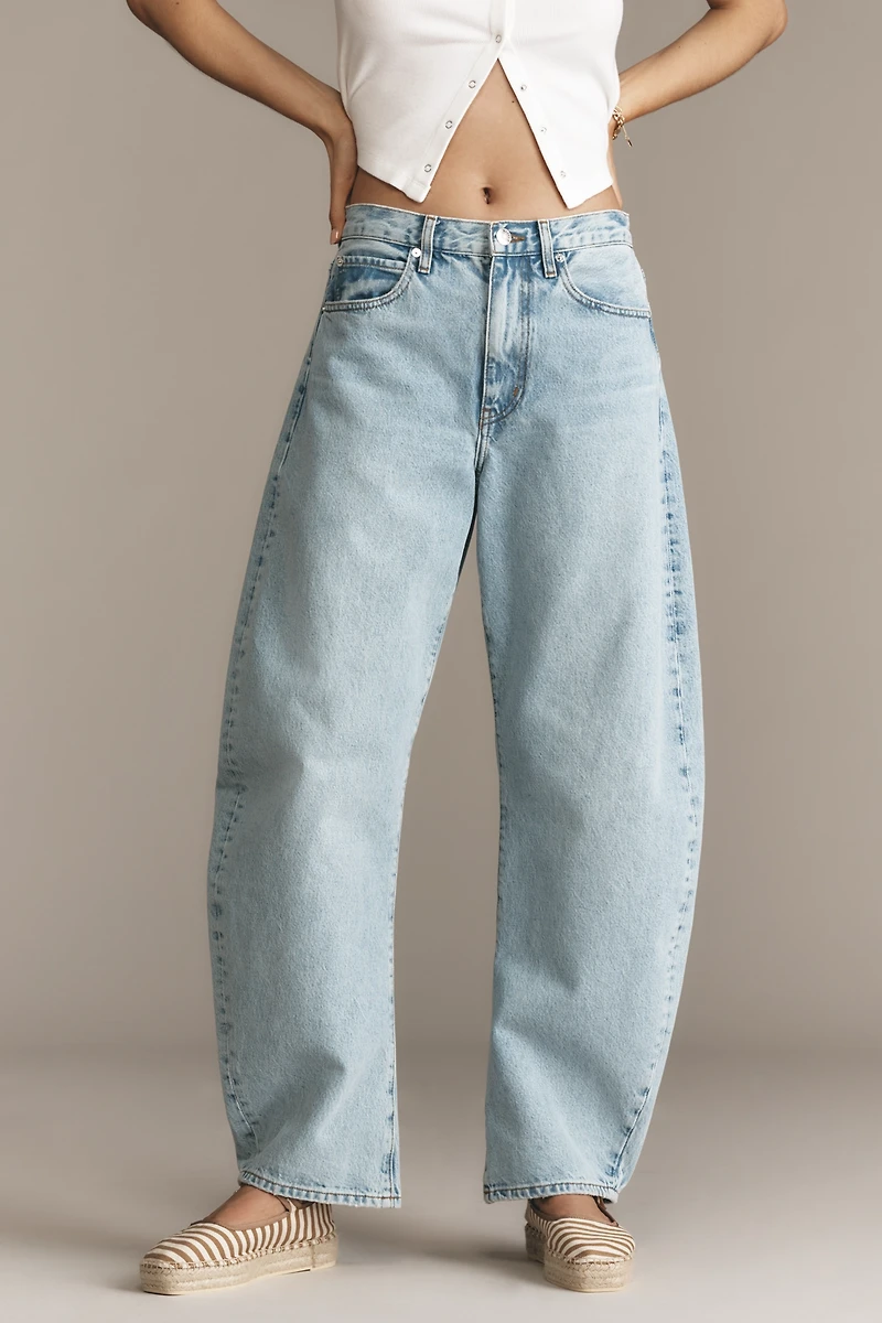 FRAME The Bubble High-Rise Tapered Jeans