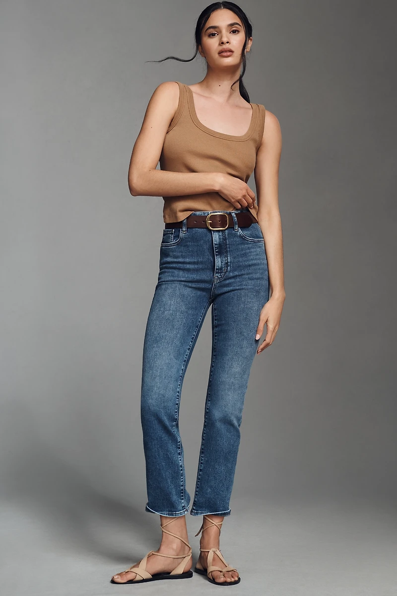 FRAME The Pencil High-Rise Crop Straight Jeans
