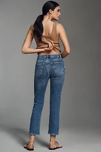 FRAME The Pencil High-Rise Crop Straight Jeans