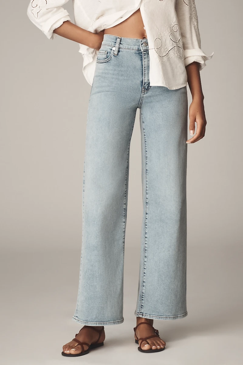 FRAME Le Slim Palazzo High-Rise Wide-Leg Jeans