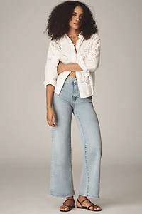 FRAME Le Slim Palazzo High-Rise Wide-Leg Jeans