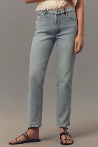 FRAME The Borrowed Mid-Rise Straight-Leg Jeans