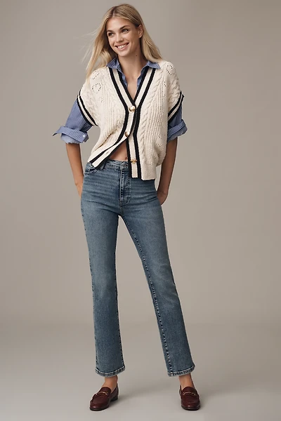 FRAME Le Sleek High-Rise Straight-Leg Jeans