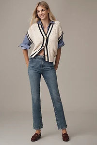 FRAME Le Sleek High-Rise Straight-Leg Jeans