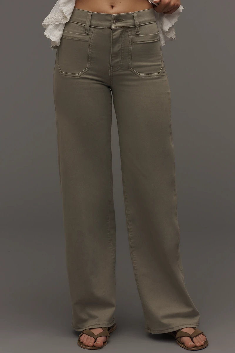 FRAME Le Slim Palazzo Modernist High-Rise Wide-Leg Jeans