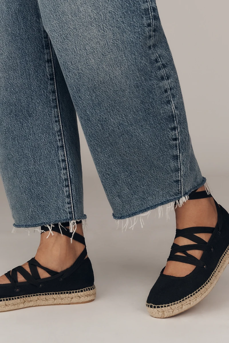 FRAME The Bubble High-Rise Barrel-Leg Jeans