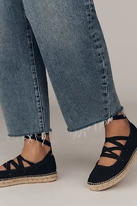 FRAME The Bubble High-Rise Barrel-Leg Jeans