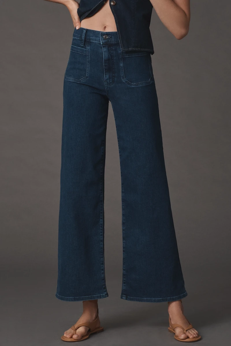 FRAME Le Slim Palazzo High-Rise Jeans