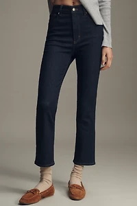 FRAME The Pencil High-Rise Crop Straight-Leg Jeans