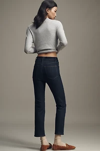 FRAME The Pencil High-Rise Crop Straight-Leg Jeans