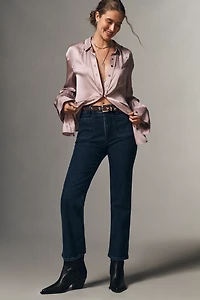 FRAME Reboot Crop High-Rise Flare Jeans