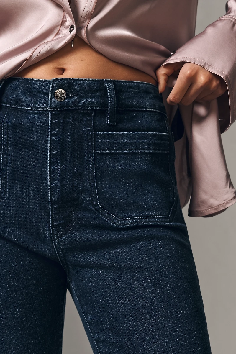 FRAME Reboot Crop High-Rise Flare Jeans