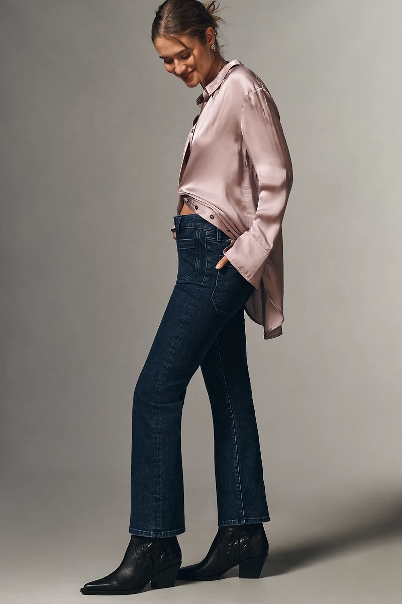 FRAME Reboot Crop High-Rise Flare Jeans