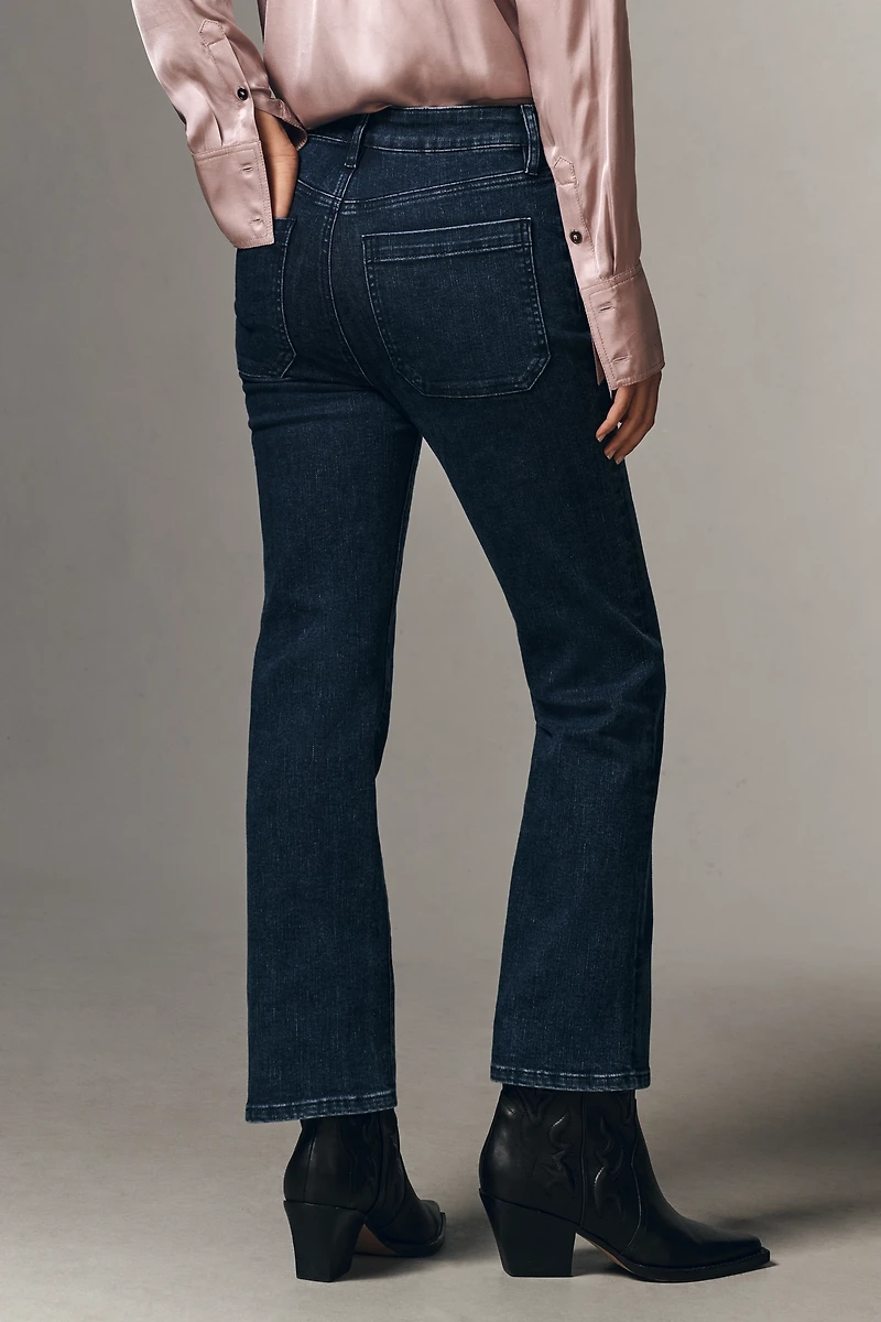 FRAME Reboot Crop High-Rise Flare Jeans