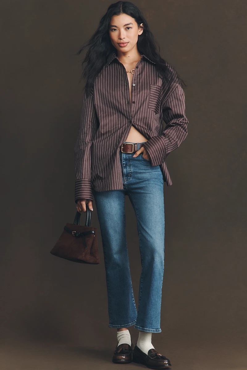 FRAME The Reboot Crop Mid-Rise Bootcut Jeans