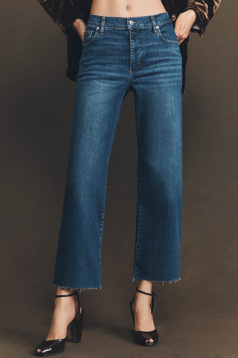 FRAME The Mellow Mid-Rise Crop Jeans