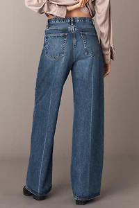 FRAME The Collegiate High-Rise Wide-Leg Jeans