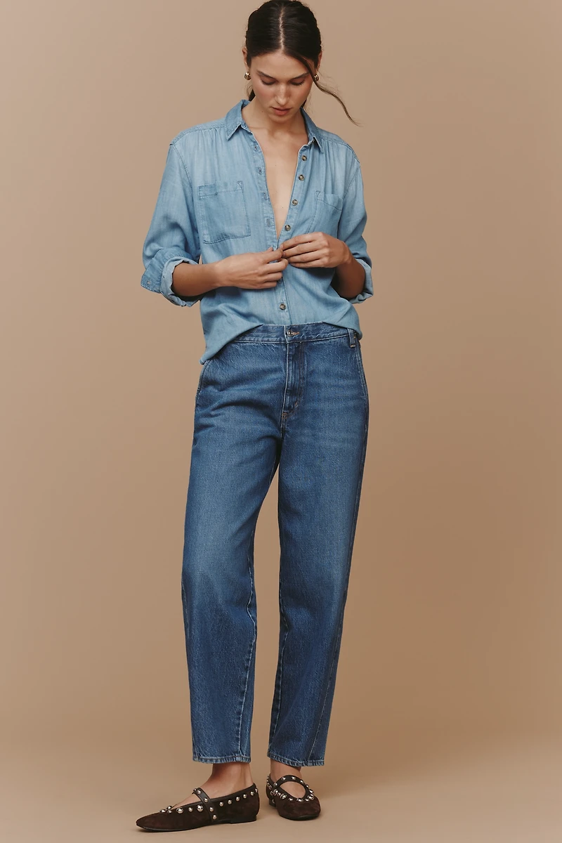 FRAME The Candle Trouser Mid-Rise Tapered Jeans