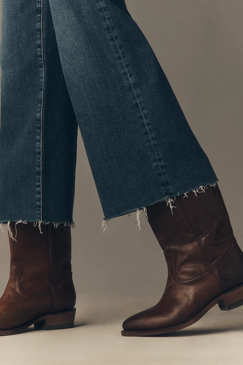 FRAME Le Slim Palazzo High-Rise Crop Wide-Leg Jeans