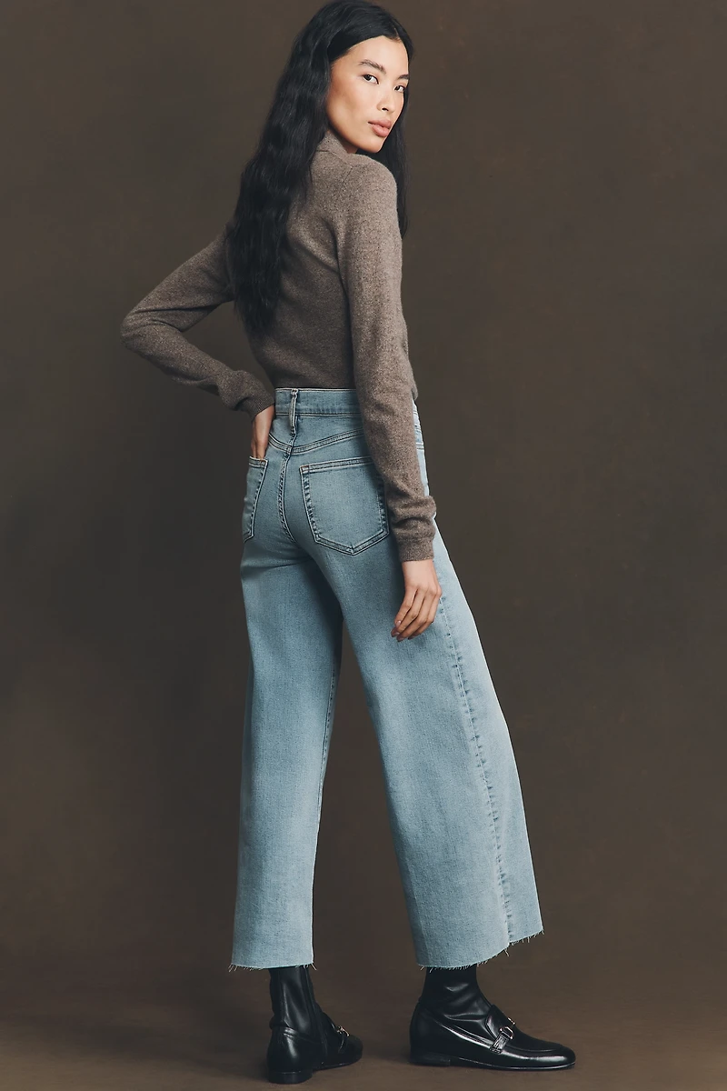 FRAME Le Slim Palazzo High-Rise Crop Wide-Leg Jeans
