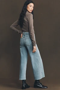FRAME Le Slim Palazzo High-Rise Crop Wide-Leg Jeans