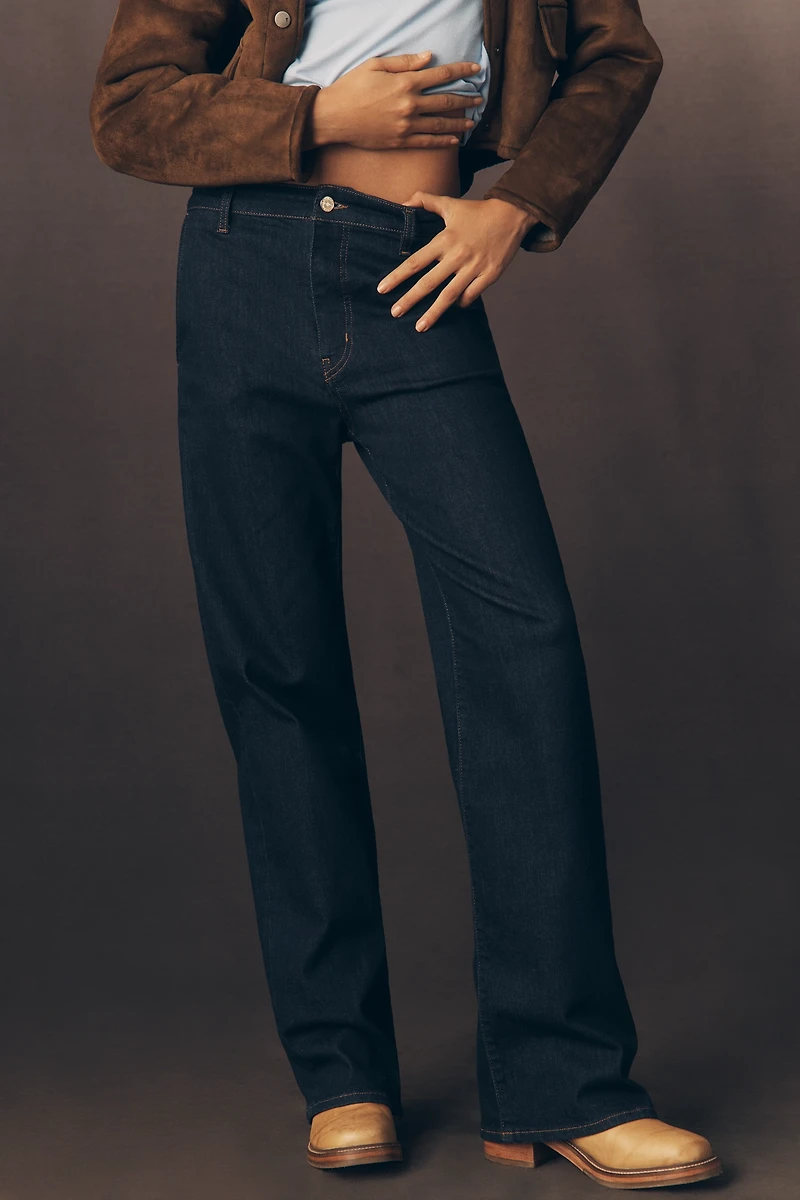 FRAME The Straight Trouser High-Rise Straight-Leg Jeans