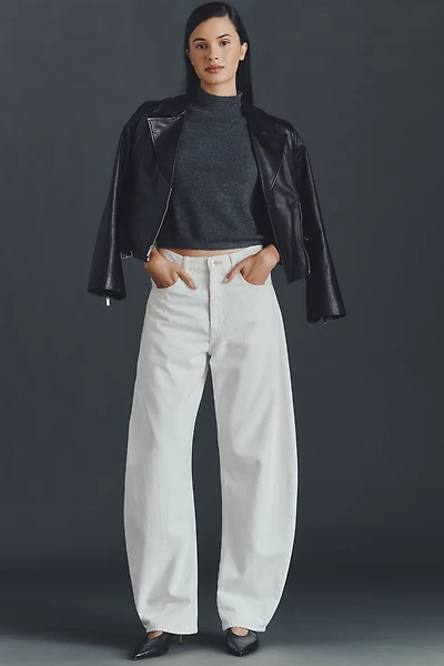 FRAME The Bubble High-Rise Tapered Jeans
