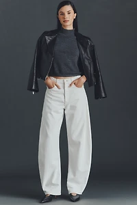 FRAME The Bubble High-Rise Tapered Jeans