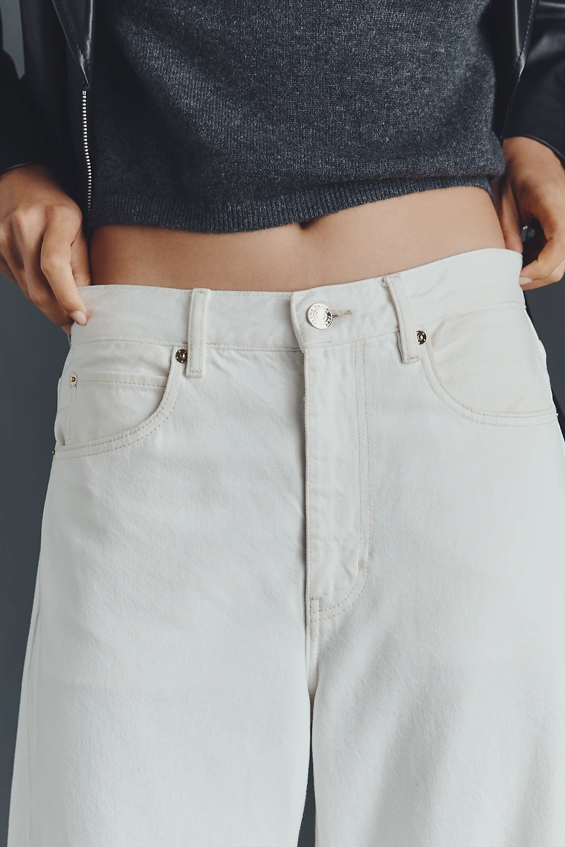 FRAME The Bubble High-Rise Tapered Jeans