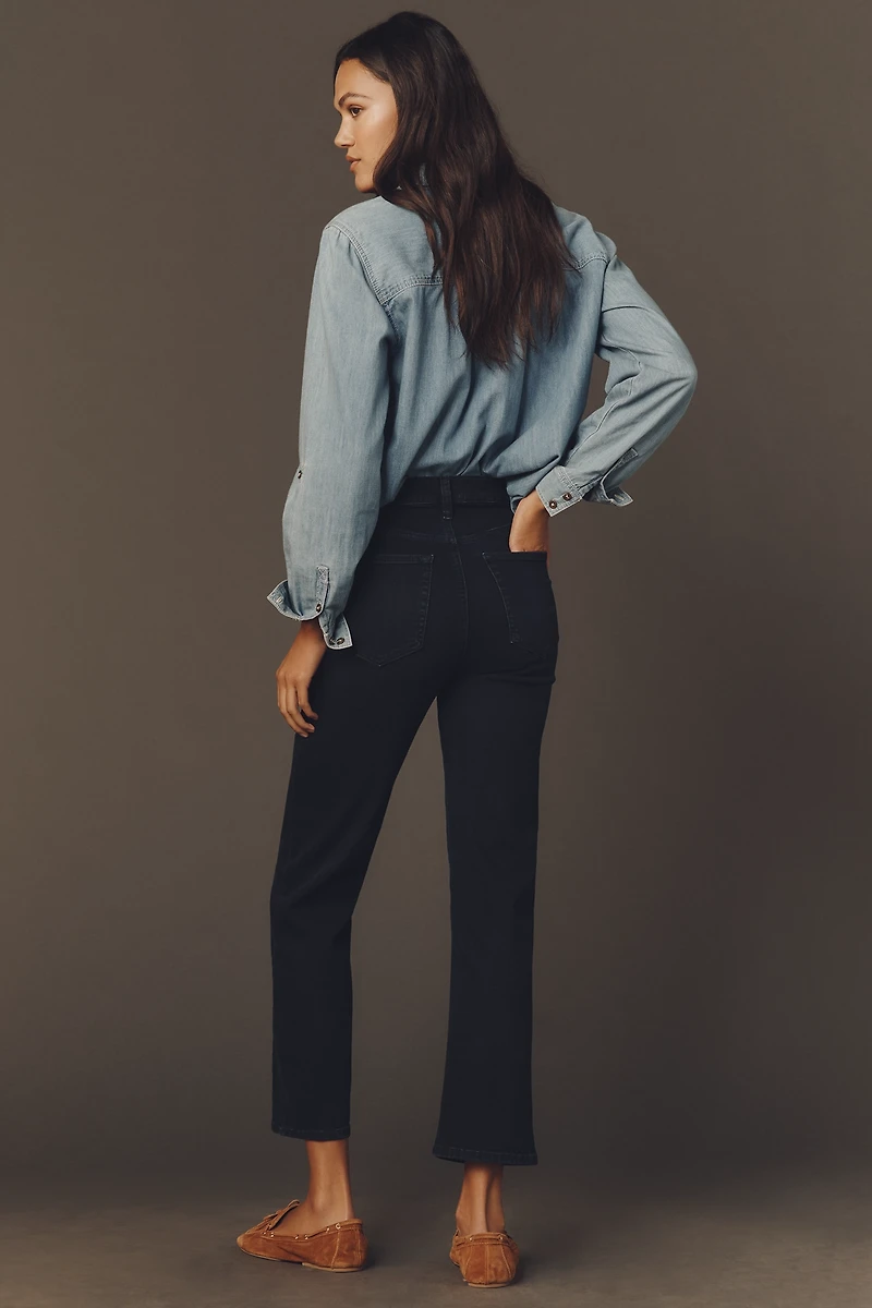 FRAME Le Sleek Straight High-Rise Straight-Leg Jeans