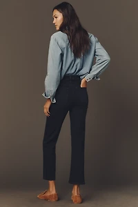 FRAME Le Sleek Straight High-Rise Straight-Leg Jeans