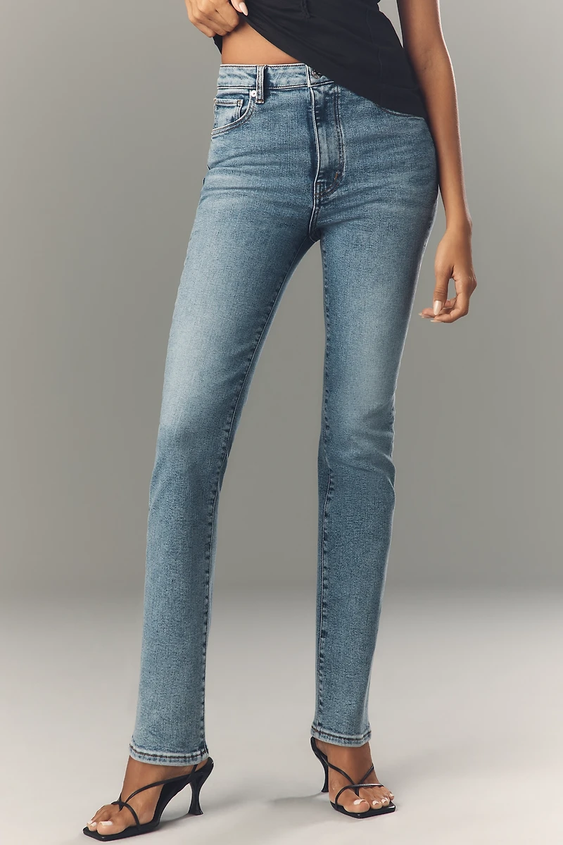 FRAME The Pencil High-Rise Straight-Leg Jeans
