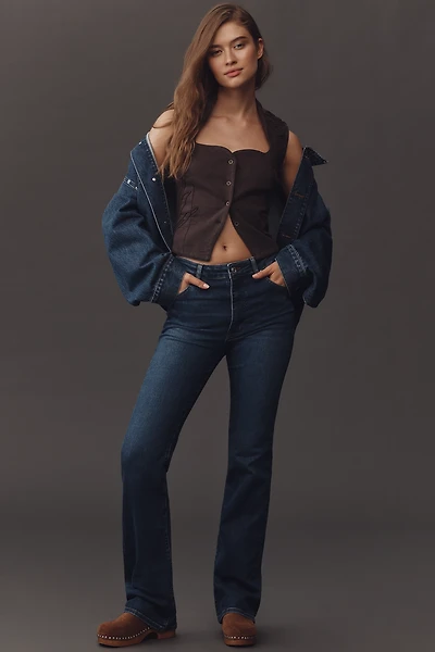 FRAME The Reboot High-Rise Crop Bootleg Jeans